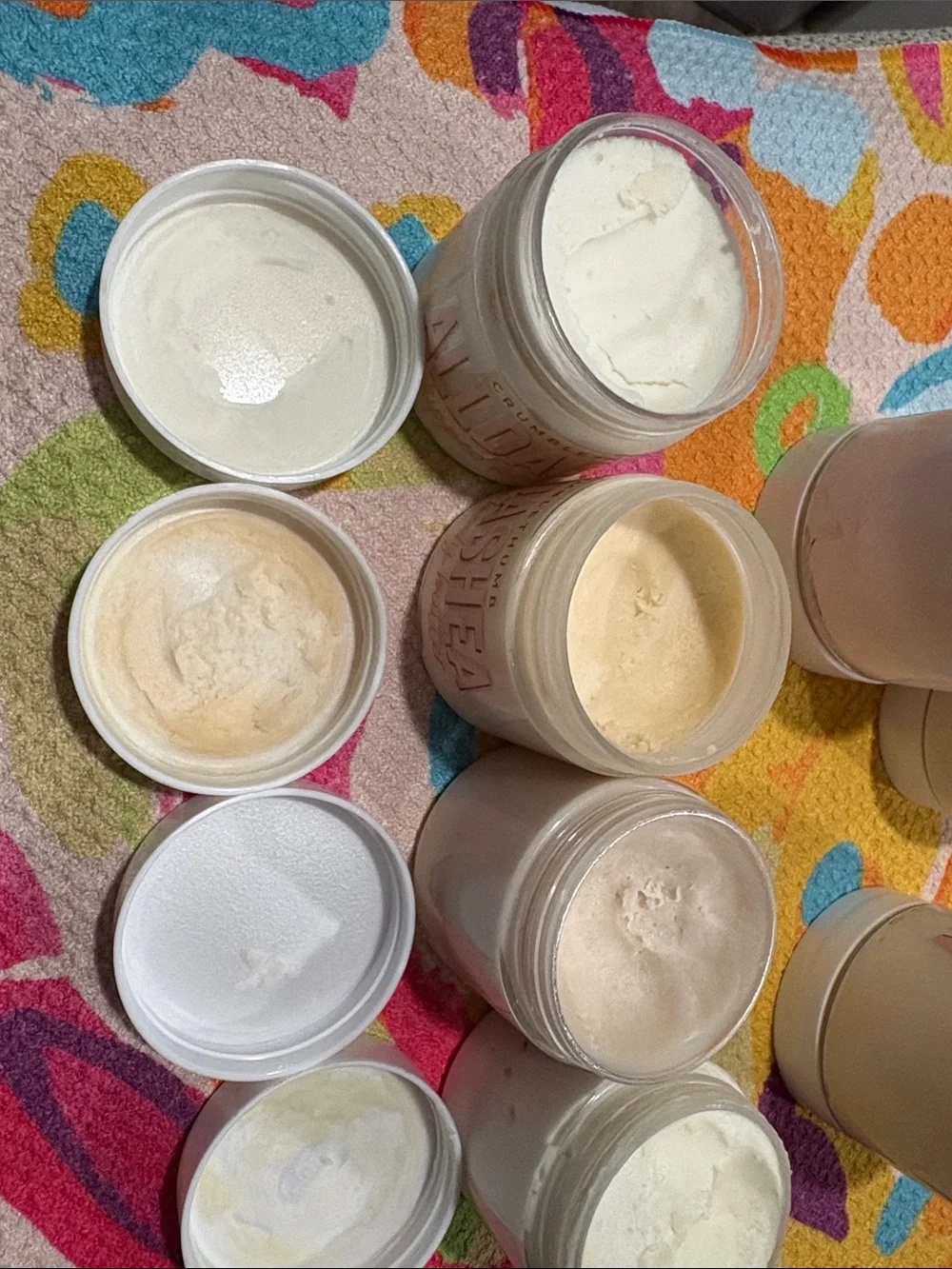 Alldashea Whipped Body Butter lot - open